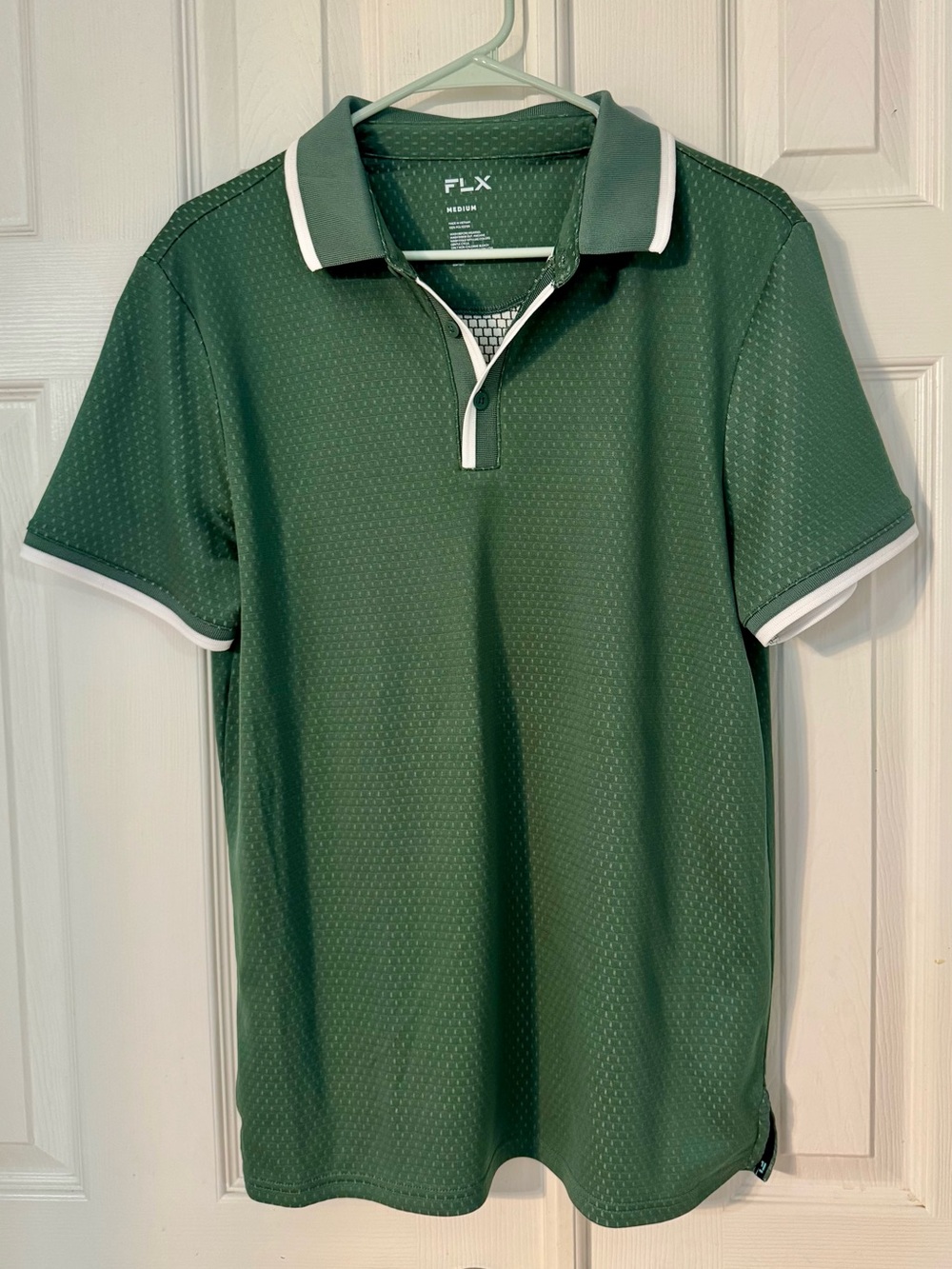 Men's Green Performance Polo Shirt